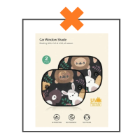 Autoruit zonnescherm jungle zwart